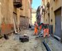 Via Salandri: proseguono i lavori per la posa dei cubetti di luserna