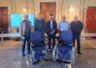 Due carrozzine in dono all’Ospedale Santo Spirito dagli esercenti il Luna Park di settembre